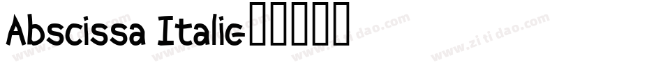 Abscissa Italic字体转换